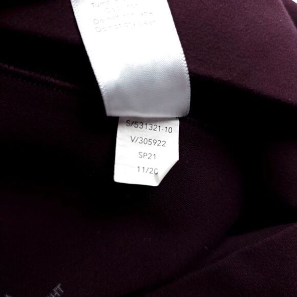 ATHLETA Salutation II 7/8 Stash Pocket Tight Womens XS Petite Spiced Cabernet - Picture 8 of 8